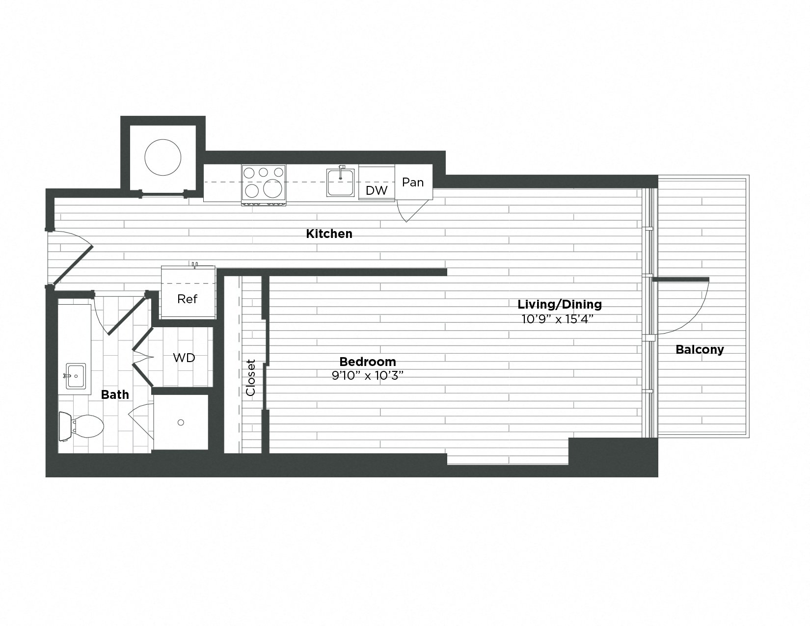 Apartment 0406 floorplan